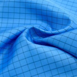 Polyester Antistatic Flame Retardant Plaid Fabric