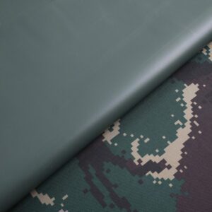 Polyester 600D Waterproof Oxford PVC Fabric camouflage print