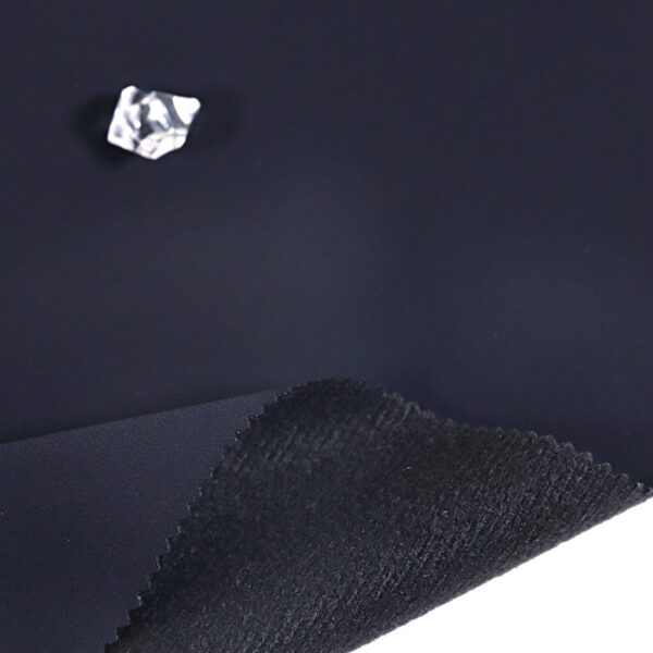 High-grade Nylon 4 Way Stretch Laminated PU Fleece Fabric - Image 3
